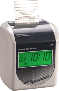 TP100D Clock in Machine